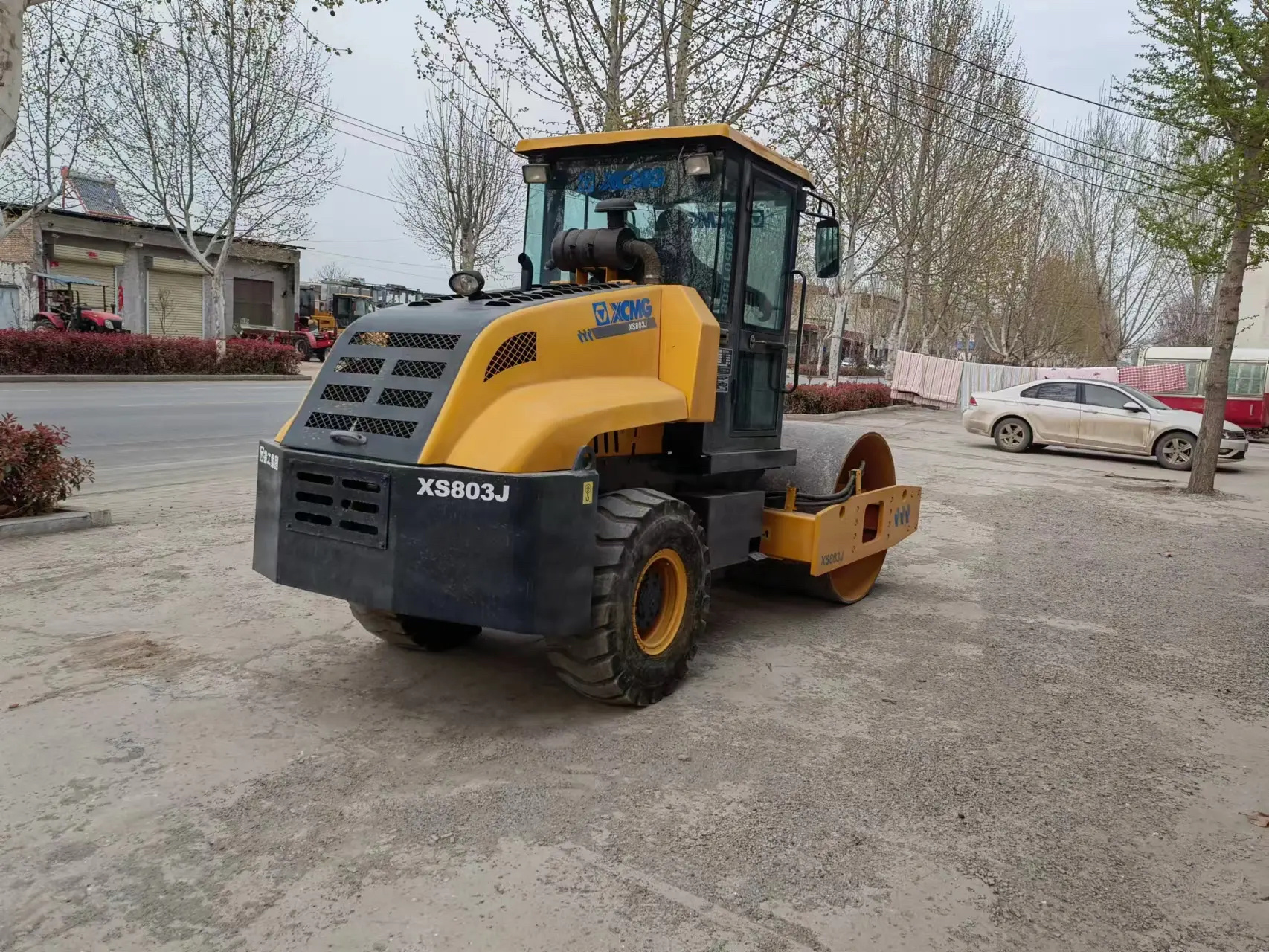 Rodillo compactador de 8 toneladas XCMG usado en venta | Compactador | Motor diésel confiable | Buen estado