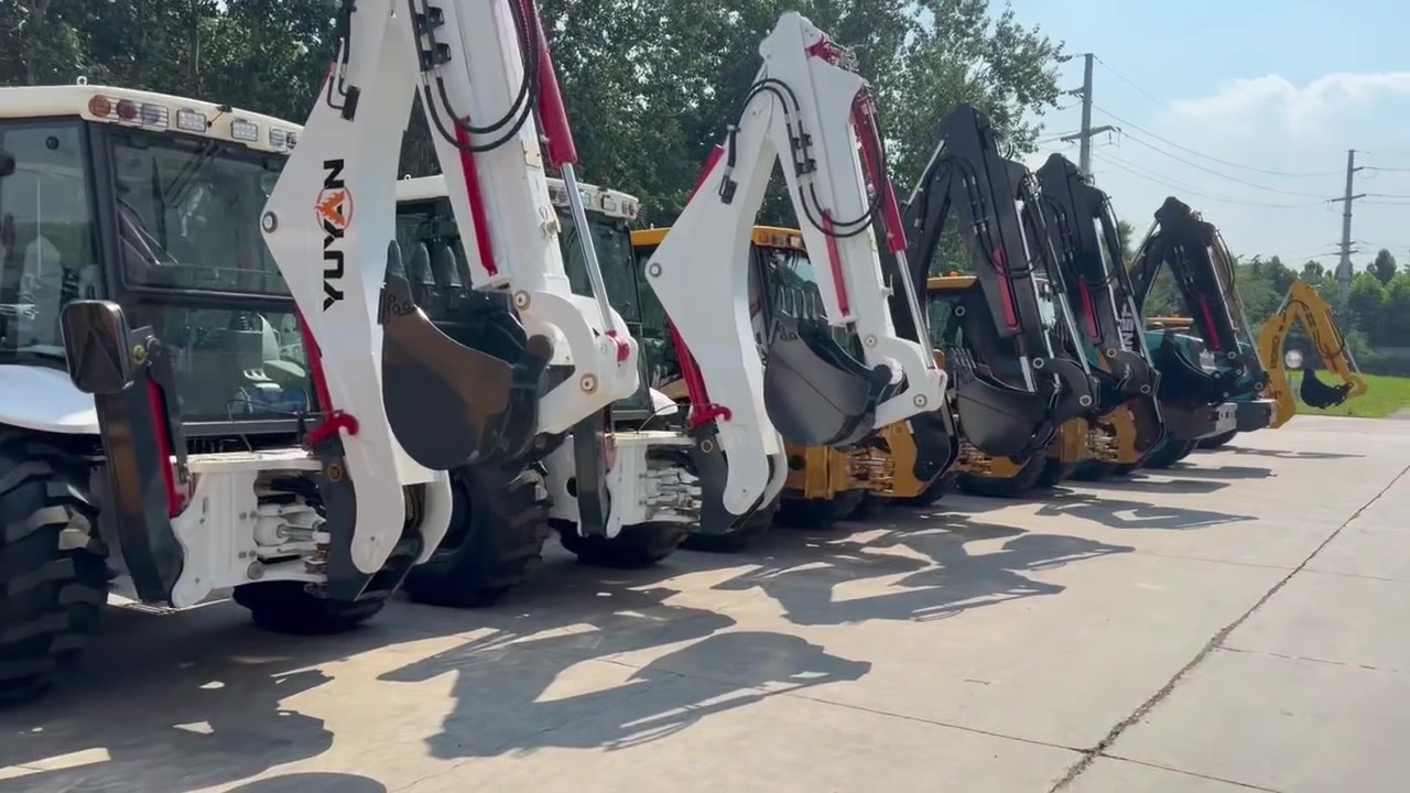 Excavadora retroexcavadora YUYAN 388 – Personalizable OEM/ODM | Estructura de acero de manganeso de alta resistencia | Calidad de referencia CAT y JCB